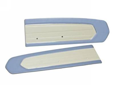 Scott Drake - 1967 Mustang Door Panels (Blue/White, Pair)