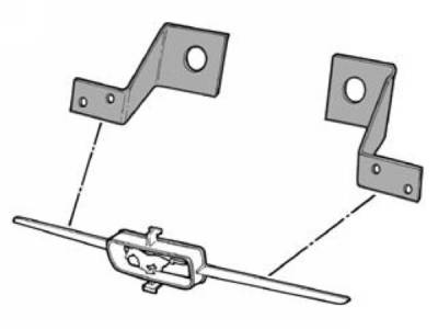 Scott Drake - 1965 Mustang  Grill Bar Mounting Brackets