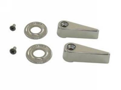 Scott Drake - 68-69 Mustang Seat Latch Handle & Bezel Set