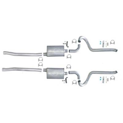 JBA Headers - 65-70 Mustang JBA Exhaust Kit W/ Turndown Tips SS 2.5in 289/302/351W