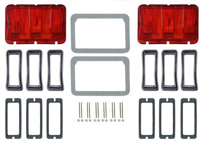 Scott Drake - 1968 Mustang Concours Tail Lamp Bezel & Lens Master Kit