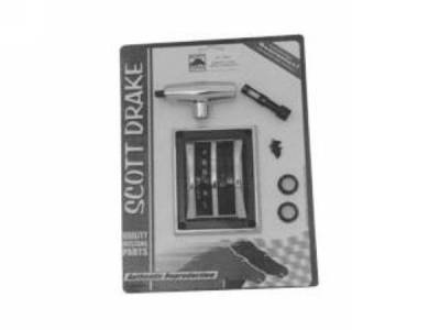 Scott Drake - 1967 - 1968 Mustang  Shifter Bezel & Knob Kit