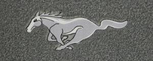 Lloyd Mats - 65 - 73 Mustang Convertible Floor Mats, Silver Pony