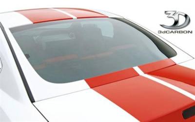 3D Carbon - 05 - 08 Mustang Rear Window U-trim Kit