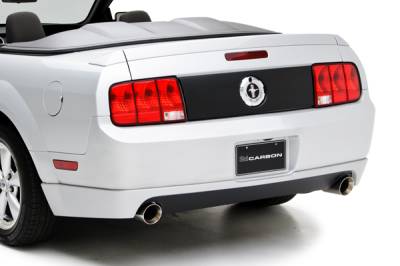3D Carbon - 05 - 09 MUSTANG - V6 Dual Exhaust Rear Lower Valance (Fits V6 Mustang with modified exhaust only)