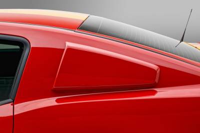 3D Carbon - 10 - 14 MUSTANG -Window Scoop - Type I - (Pair)