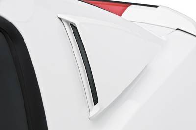 3D Carbon - 10 - 14 MUSTANG -Window Scoop - Type II - (Pair)