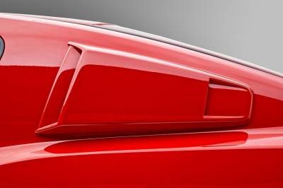 3D Carbon - 10 - 14 MUSTANG -Window Scoop - Type III - (Pair)