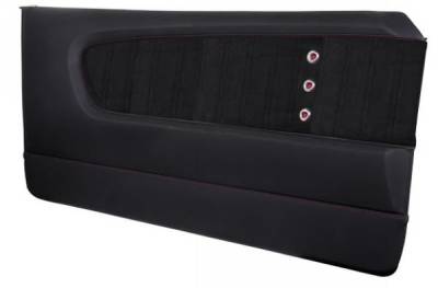 TMI Products - 64 - 66 Mustang TMI Sport XR Door Panels-Black/Black/Black/Black