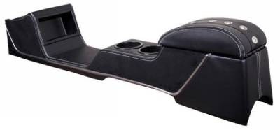 TMI Products - 67 - 68 Mustang TMI Sport XR Full Length Console-Black/Black/Blue/Black