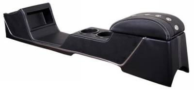 TMI Products - 67 - 68 Mustang TMI Sport XR Full Length Console-Black/Black/White/Steel
