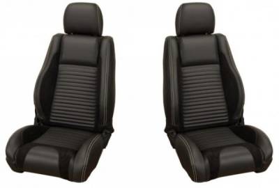 TMI Products - 05 - 07 Mustang  Sport R Seat Upholstery, Full Set, Red Stitching