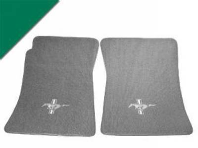 Scott Drake - Mustang Custom Full-Size Carpet Floor Mats (Green)