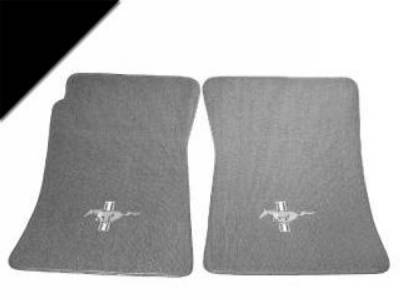 Scott Drake - Mustang Custom Full Size Carpet Floor Mats Convertible (Bl