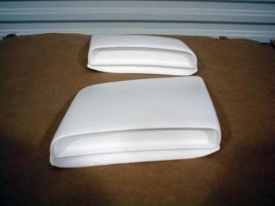 Stang-Aholics - 1968 Mustang SR-68 Fiberglass Lower Side Scoops, Non-Functional
