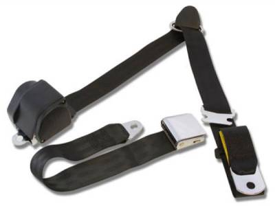 Scott Drake - 65 - 73 Mustang 3 Point Seat Belts, Black