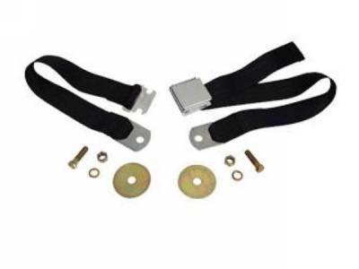 Scott Drake - 1964 - 1973 Mustang Aftermarket Seat Belts (Black)