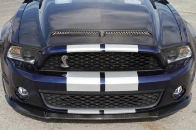 gt500 spoiler chin mustang fiber carbon