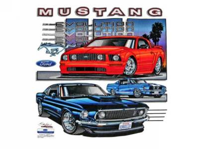 Scott Drake - Mustang Evolution T-Shirt (XL)