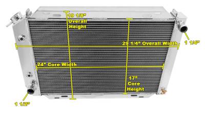Champion Cooling - 80 - 93 Ford Mustang Champion Radiator 2-Row Core