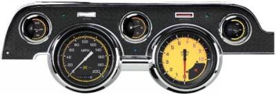 Classic Instruments - 67 - 68 Mustang 5 Gauge Instrument Cluster, Yellow