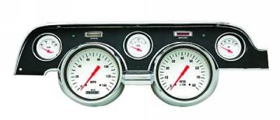 Classic Instruments - 67 - 68 Mustang Classic Instruments Gauge Cluster, White Hot Series