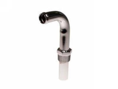 Scott Drake - 69-73 Mustang Hot Water Elbow (302,351,390,428, Silver Zin