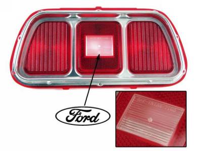 Scott Drake - 1971 - 1973 Mustang  Tail Light Lens & Bezel