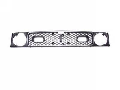 Scott Drake - 71-72 Mustang Mach 1 Grille (with Stainless Moldings)