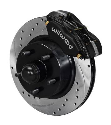 Scott Drake - 64 - 69 Mustang Wilwood Disc Brake Conversion, Drilled Slotted Rotors