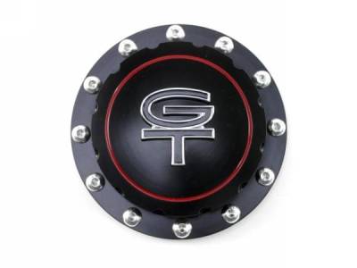 Scott Drake - 64 - 73 Mustang Billet Fuel Cap (Black, GT Emblem)