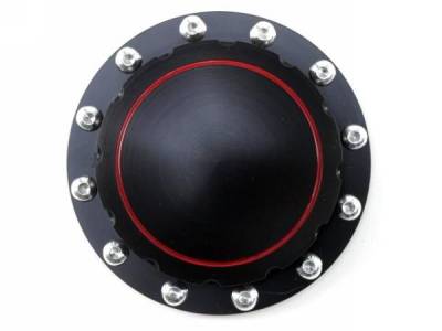 Scott Drake - 64 - 73 Mustang Billet Fuel Cap (Black, Plain Face)