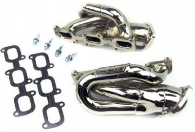 BBK Performance - 11 - 14 Mustang V6 BBK Shorty Headers,Silver Ceramic Coated