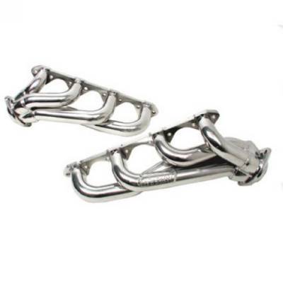 BBK Performance - 79 - 93 Mustang 351W Swap, BBK Shorty Exhaust Headers, SIlver Ceramic