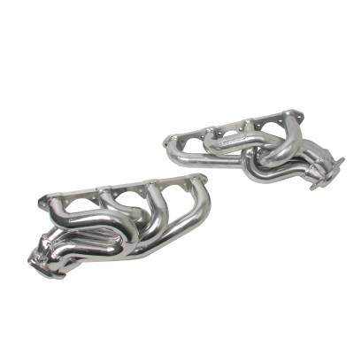 BBK Performance - 86 -93 Mustang 5.0, BBK Equal Length Shorty Headers, Silver Ceramic