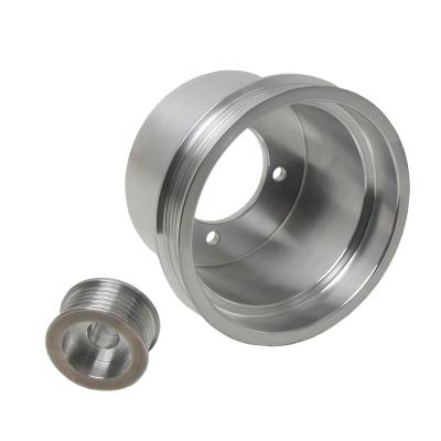 BBK Performance - 94 - 98 Mustang 3.8L BBK 2 Piece Aluminum Pulley Kits