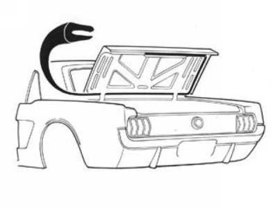 Scott Drake - 64-70 Mustang Coupe/Convertible Trunk Seal