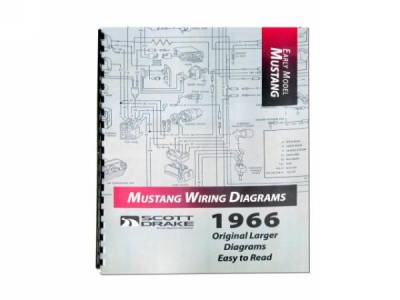 Scott Drake - 1966 Mustang Wiring Diagram Manual (Large Format)