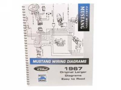 Scott Drake - 1967 Mustang PRO Wiring Diagram Manual (Large Format)