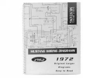 Scott Drake - 1972 Mustang PRO Wiring Diagram Manual (Large Format)