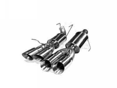 MRT - 13-14 Mustang Shelby GT500 Axle Back Exhaust- Quad