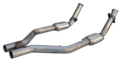 MRT - 05-10 Mustang GT MRT MaxFlow H-Pipe Exhaust w/Cats