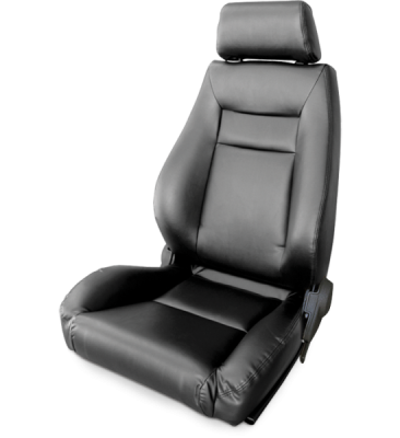 Procar - Mustang Procar Elite Seat, Black Vinyl, Left