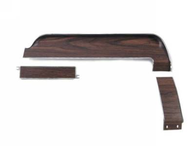 Scott Drake - 1968 Mustang Deluxe Dash Panels (with Wood Grain, 3 Piece)