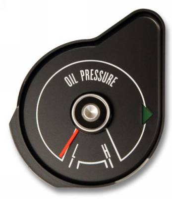 Scott Drake - 1969 Mustang Oil Pressure Gauge, Black