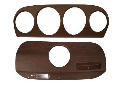 Scott Drake - 1969 Mustang Deluxe Walnut Dash Inserts