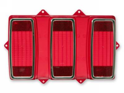 Scott Drake - 69 Mustang Tail Light Lens (with Stainless Trim)