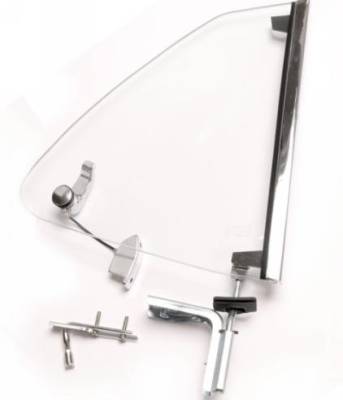 Scott Drake - 69 - 70 Mustang Fastback Quarter Glass Assembly, RH, Clear