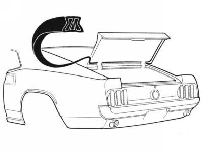 Scott Drake - 69-70 Mustang Fastback Trunk Seal