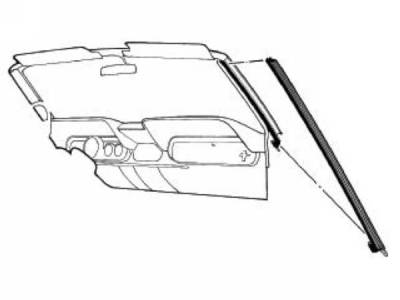 Scott Drake - 1969-1970 Mustang Convertible Pillar Seal (RH)